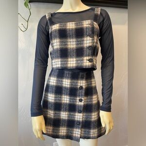 Women’s plaid three-piece set size 8